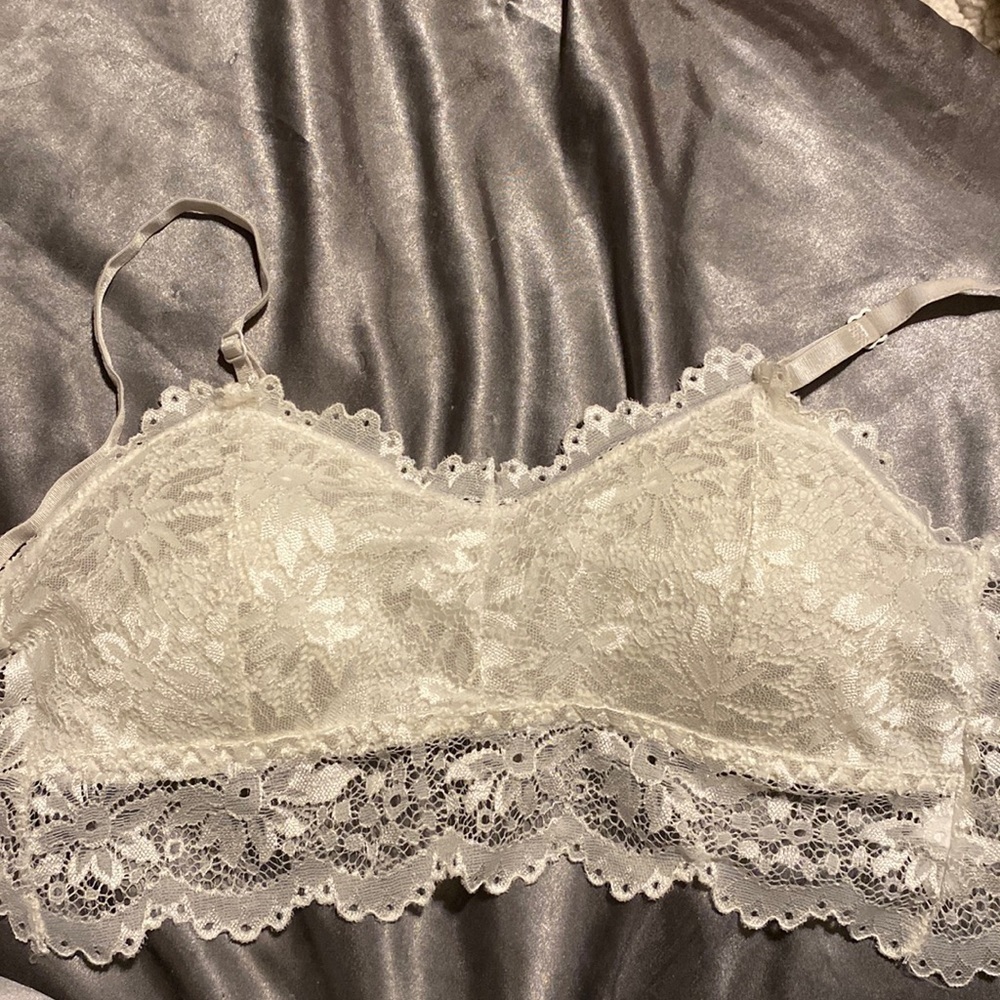 White Lace Bralette Size M